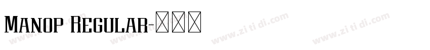 Manop Regular字体转换 Manop Regular字体转换
